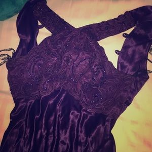 A Gorgeous Purple Girl Prom Dress for Teens